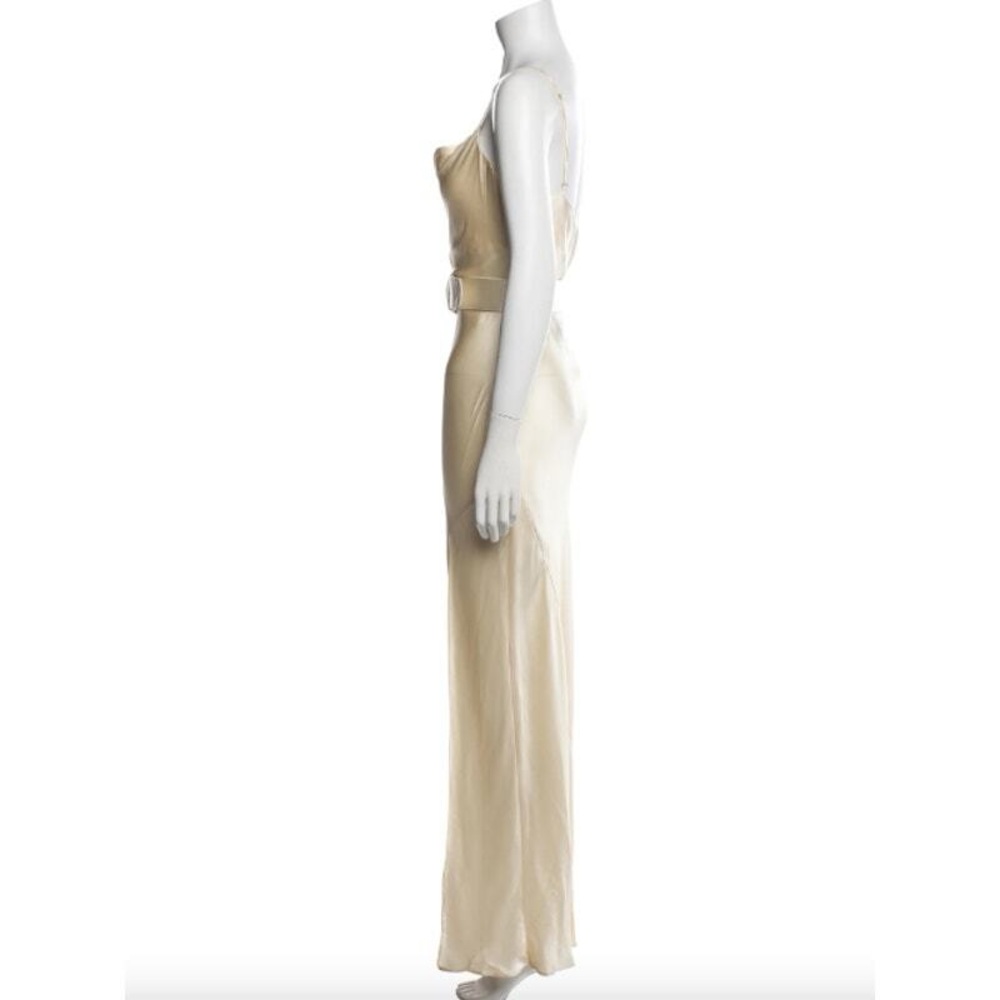 Nicholas Lucinda  Cream Satin Dress - Picture 2 of 8
